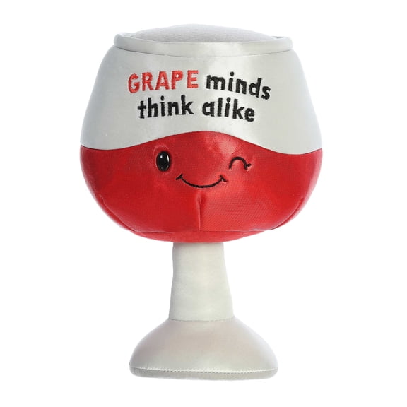 Aurora - Medium Red JUST SAYIN' - 10" Grape Minds Think Alike - Witty Stuffed Animal