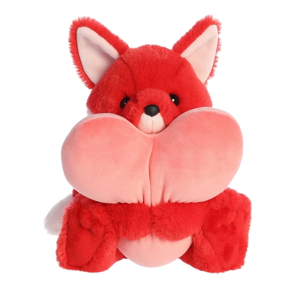Aurora - Medium Red Valentine - Heart Huggers 9" Felicity Fox - Heartwarming Stuffed Animal