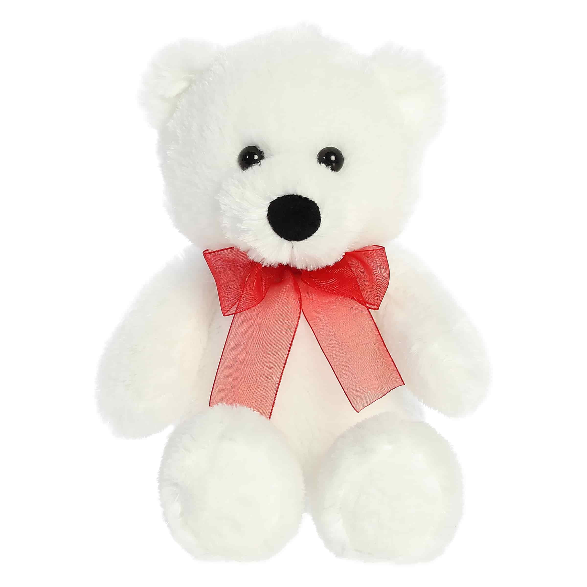 Aurora - Medium White - 8" Bear - Cuddly Stuffed Animal