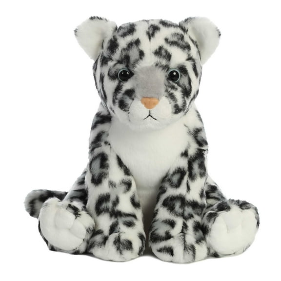 Aurora - Medium White Destination Nation - 10" Snow Leopard - Adventurous Stuffed Animal