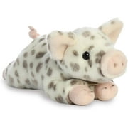 Aurora - Medium White Miyoni - 11.5 Spotted Piglet - Realistic Stuffed Animal