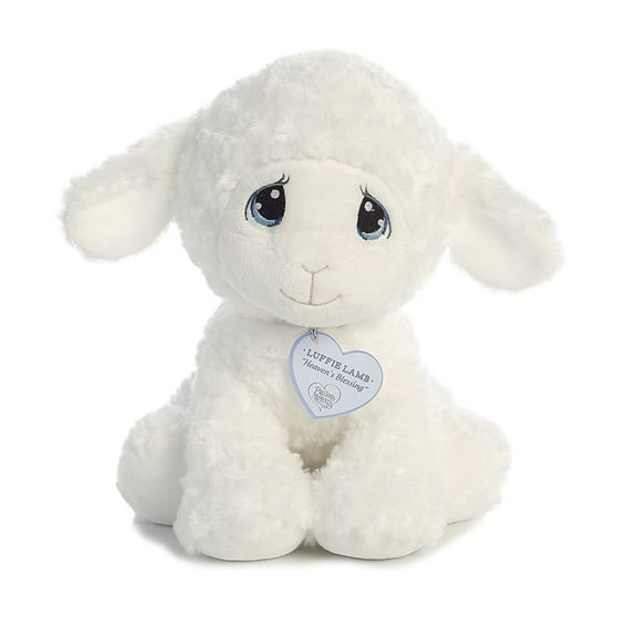 Aurora - Medium White Precious Moments - 10" Luffie Lamb - Adorable Stuffed Animal