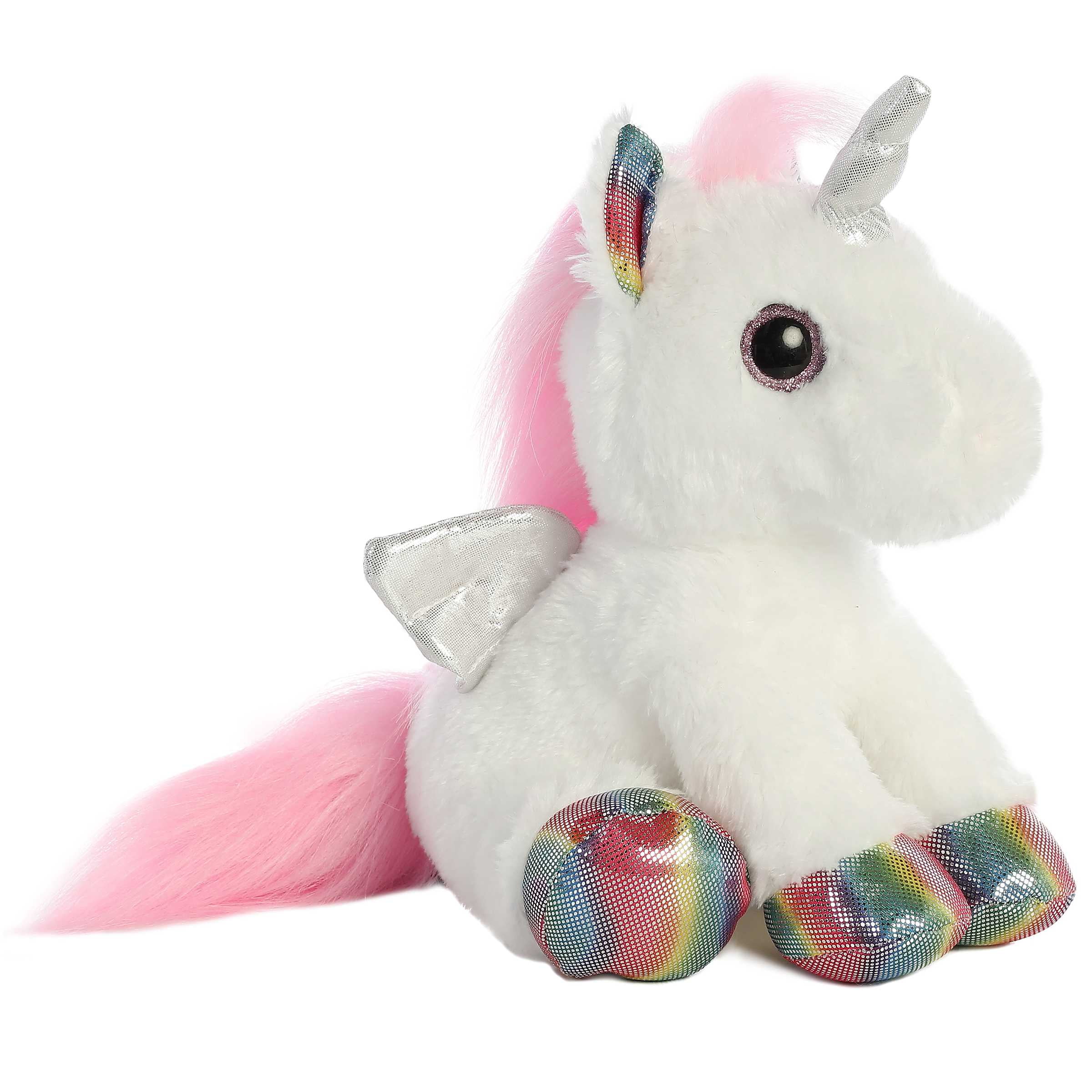 Peluche Unicorno Aurora Jewel – 18 Cm, Collezione Sparkle Tales, Morbido Con Glitter