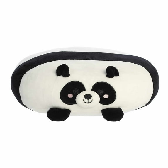 Aurora - Medium White Squishy Stuffed Animal - 12" Pancake Panda - Flapjacks