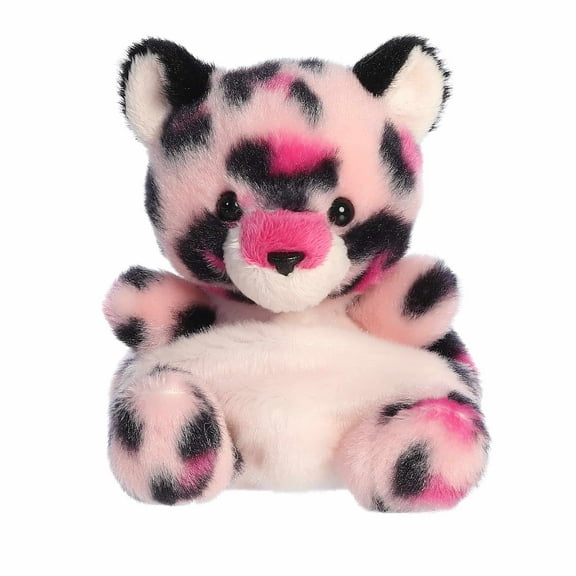 Aurora - Mini Adorable Stuffed Animal - 5" Regina Pink Leopard - Palm Pals