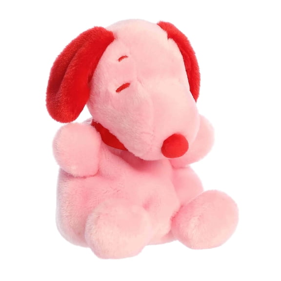 Aurora - Mini Adorable Stuffed Animal - 5" Snoopy Red & Pink Palm Pals - Peanuts