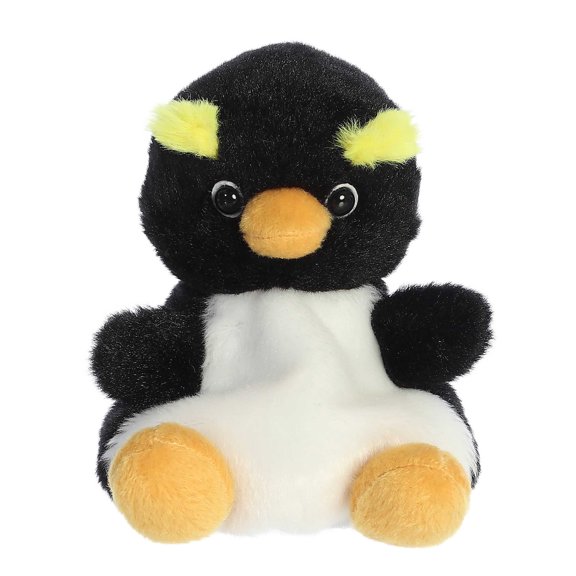 Aurora - Mini Black Palm Pals - 4.5" Rocco Rockhopper Penguin - Adorable Stuffed Animal