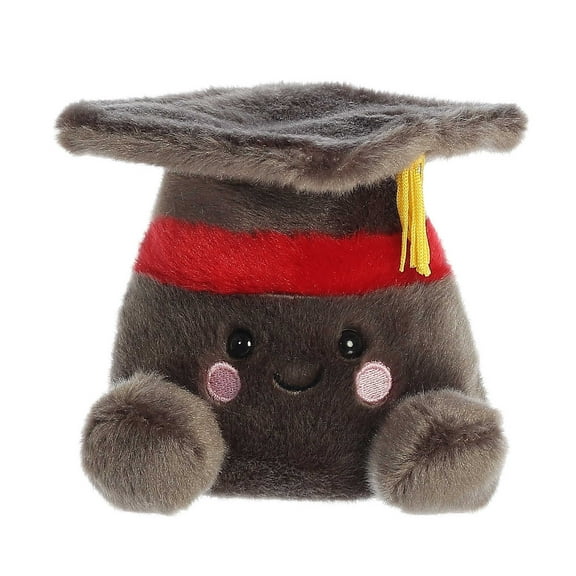 Aurora - Mini Black Palm Pals - 5" Scholarly Graduation Cap - Adorable Stuffed Animal