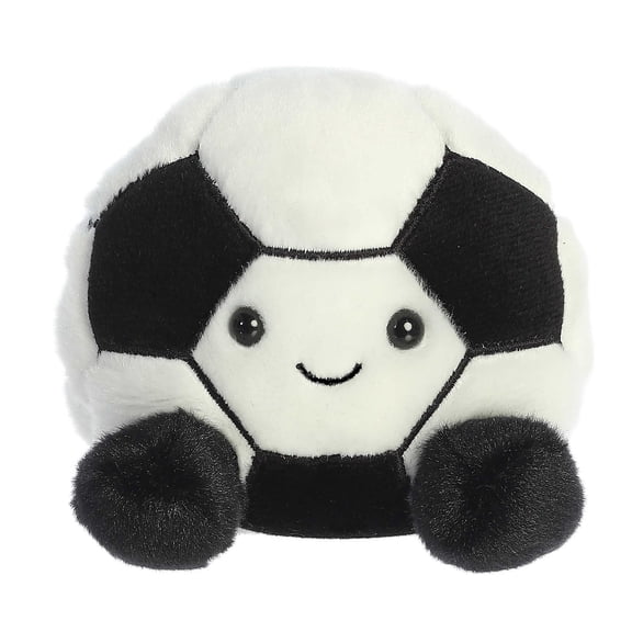 Aurora - Mini Black Palm Pals - 4" Striker Soccerball - Adorable Stuffed Animal