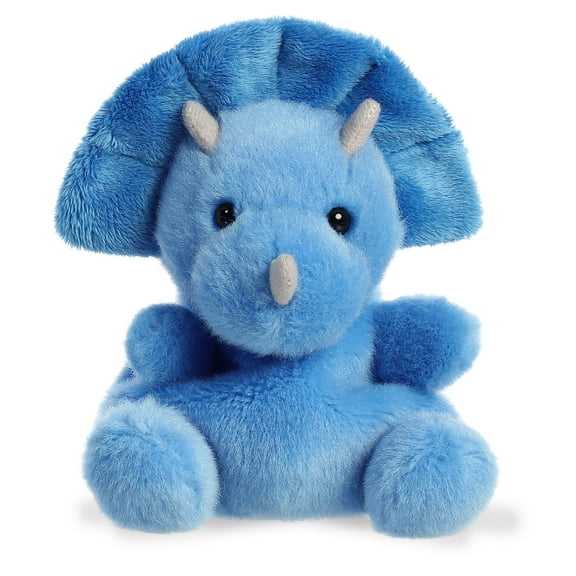 Aurora - Mini Blue Palm Pals - 4" Tank Triceratops - Adorable Stuffed Animal