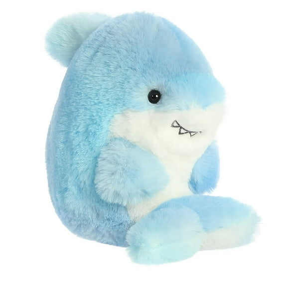 Aurora - Mini Blue Rolly Pet - 5" Sutton Shark - Playful Stuffed Animal