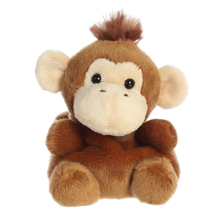 ミルミル‼︎BONAVENTURA クマ型チャーム ブラウン Aurora, Mini Brown Palm Pals, 5'' Boomer Monkey, Soft Cuddly Plush
