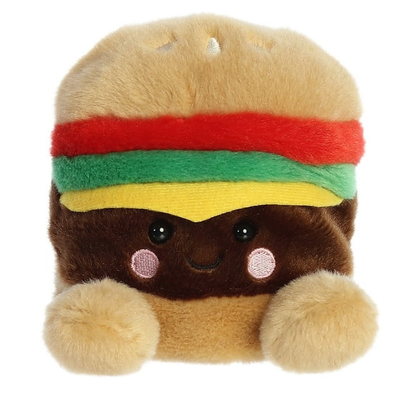 Aurora - Mini Brown Palm Pals - 5" Charles Cheeseburger - Adorable Stuffed Animal