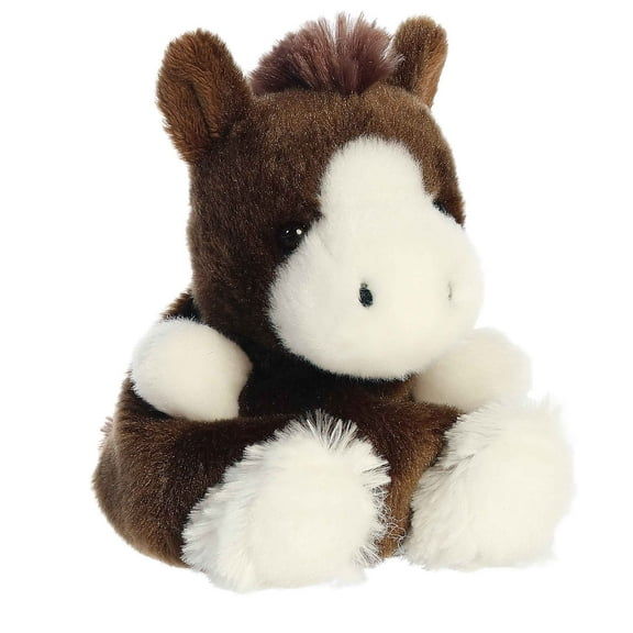 Aurora - Mini Brown Palm Pals - 5" Darius Clydesdale - Adorable Stuffed Animal