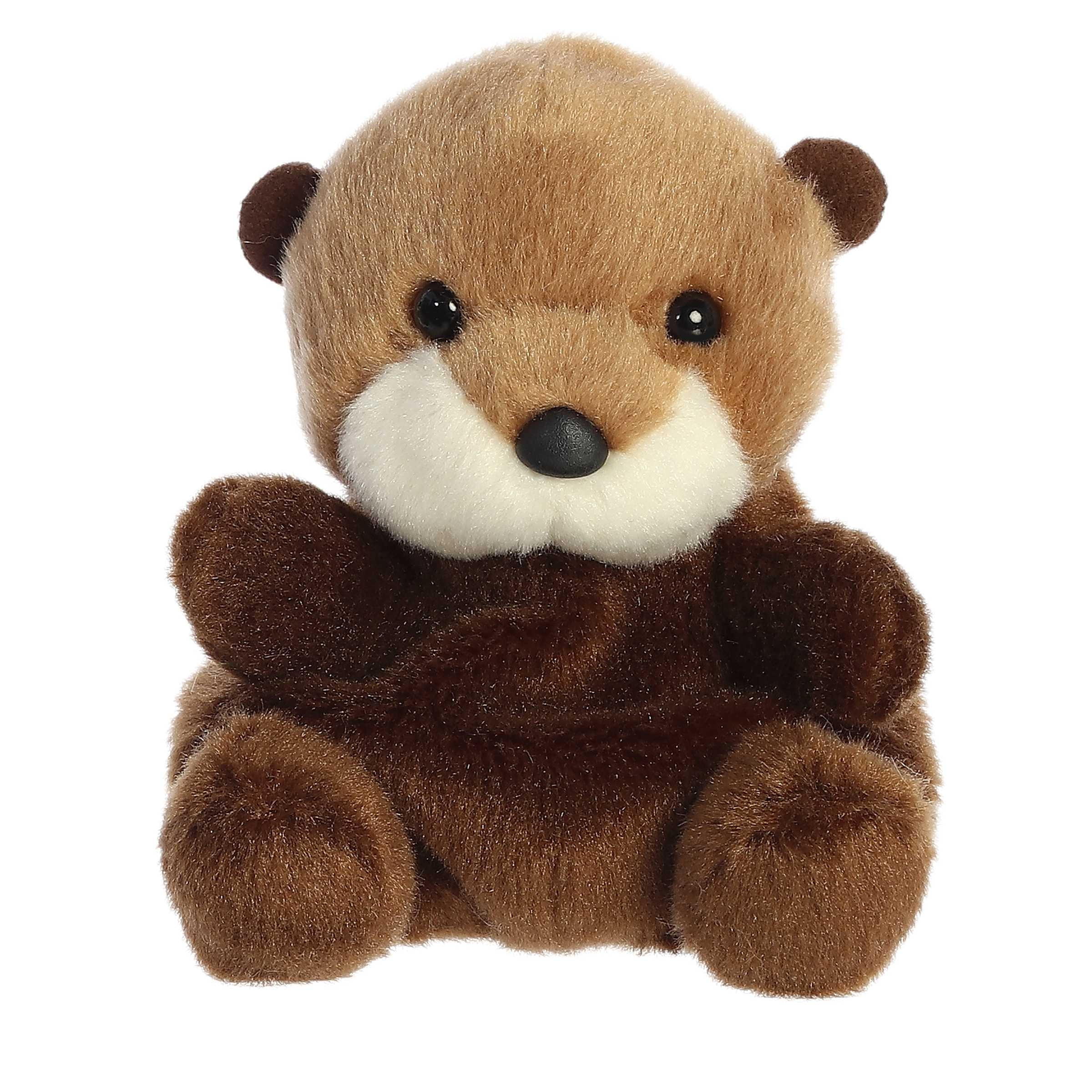 Aurora Kids Adorable Selena Sea Otter Stuffed Plush Toy, Pocket