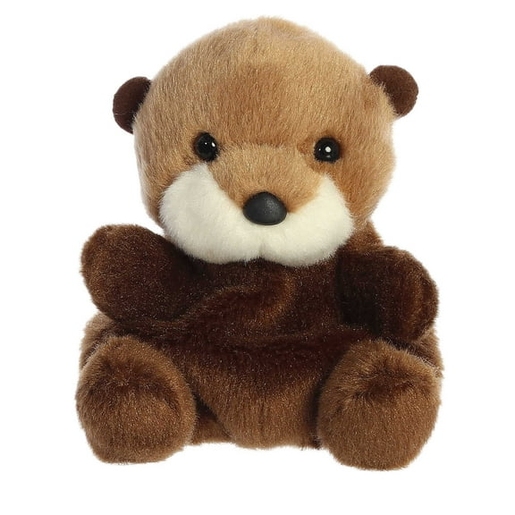 Aurora - Mini Brown Palm Pals - 5.5" Selena Sea Otter - Adorable Stuffed Animal