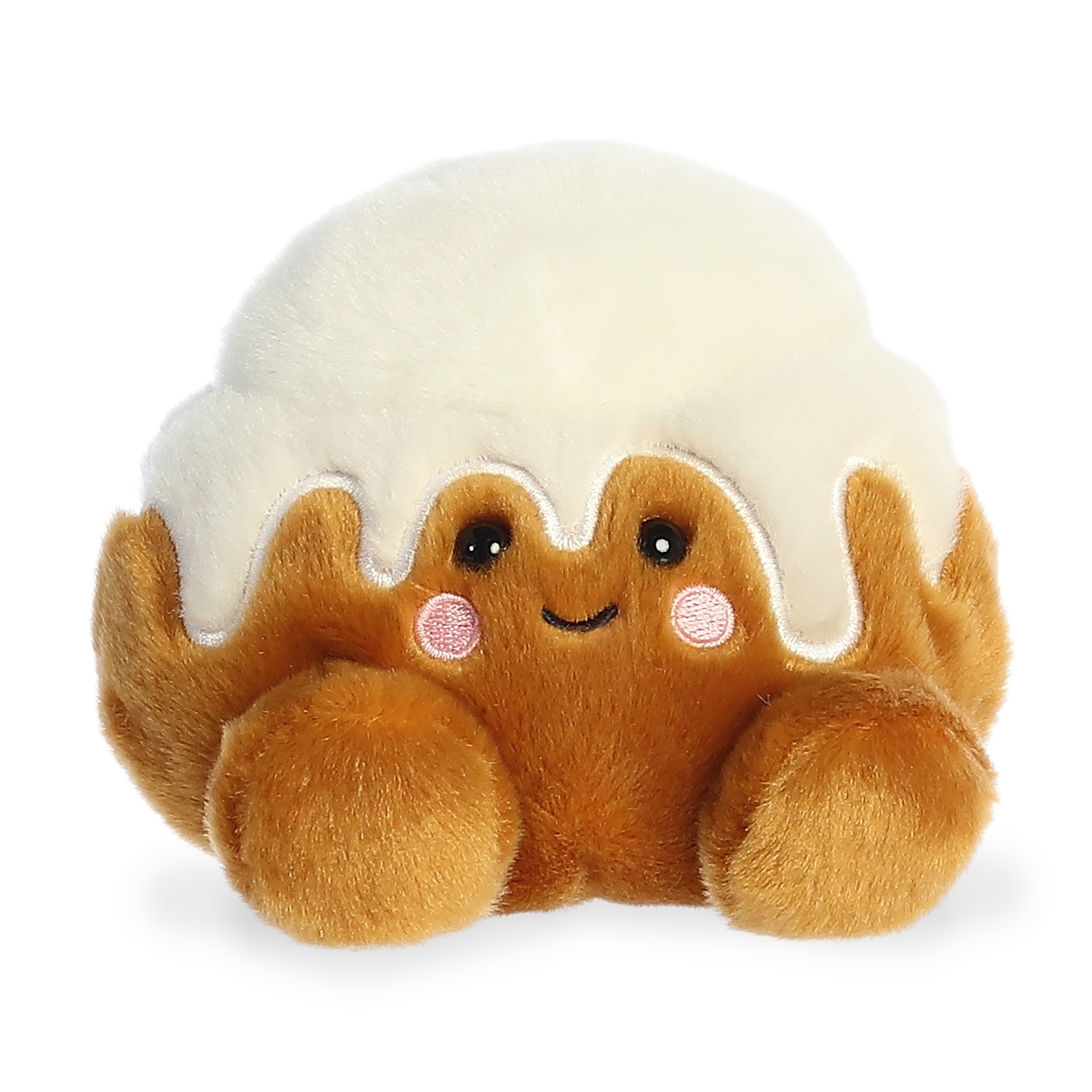 Palm Pals Tony Everything Bagel Plush – 5" Brown Bagel Stuffed Animal, Bean-Filled, Eco-Friendly Materials