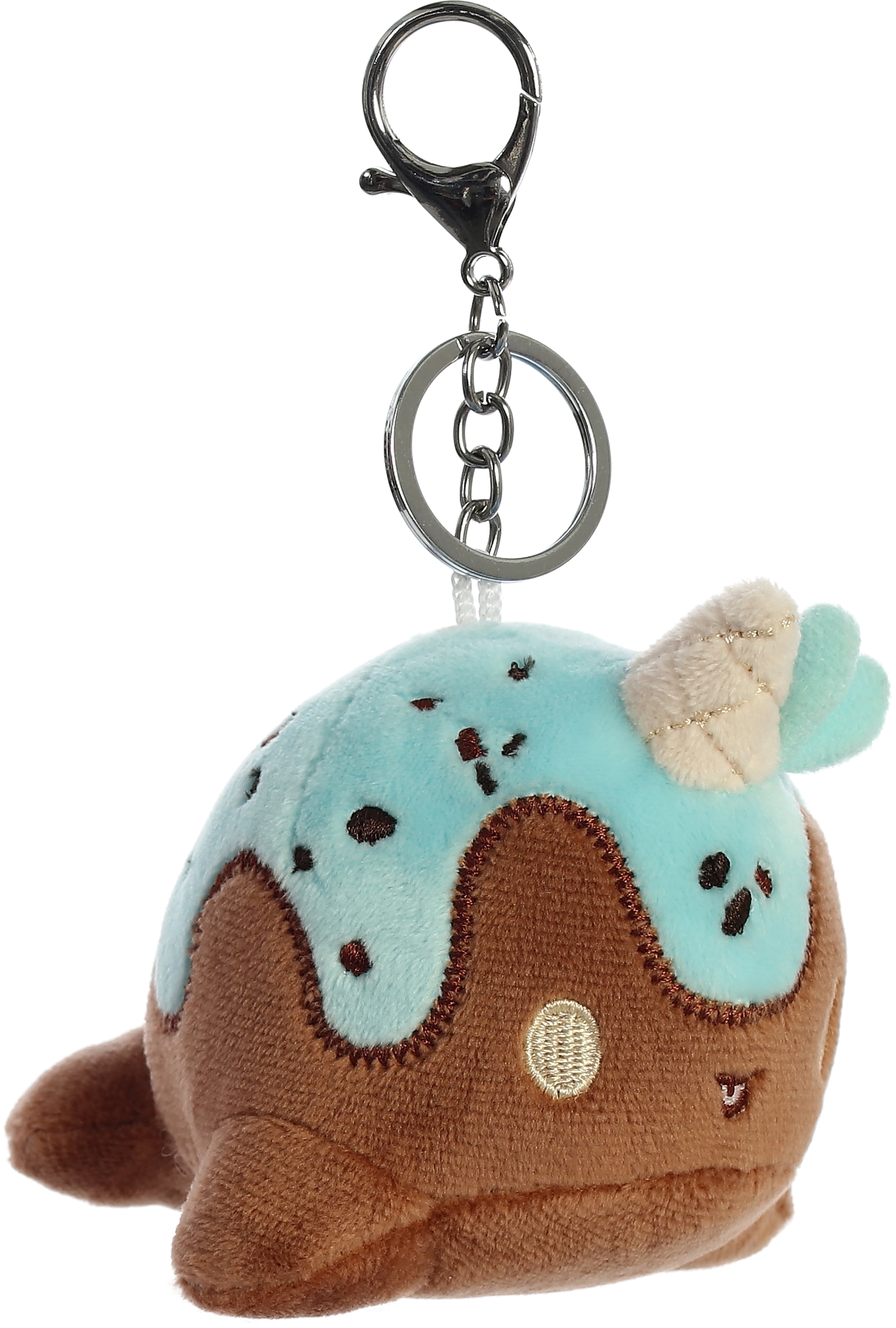 Aurora - Mini Brown Tasty Peach - 4" Mint Chocolate Nomwhal Keychain ...