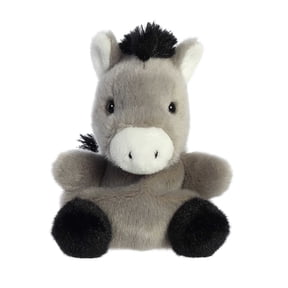 Aurora - Mini Gray Palm Pals - 4.5" Eli Donkey - Adorable Stuffed Animal