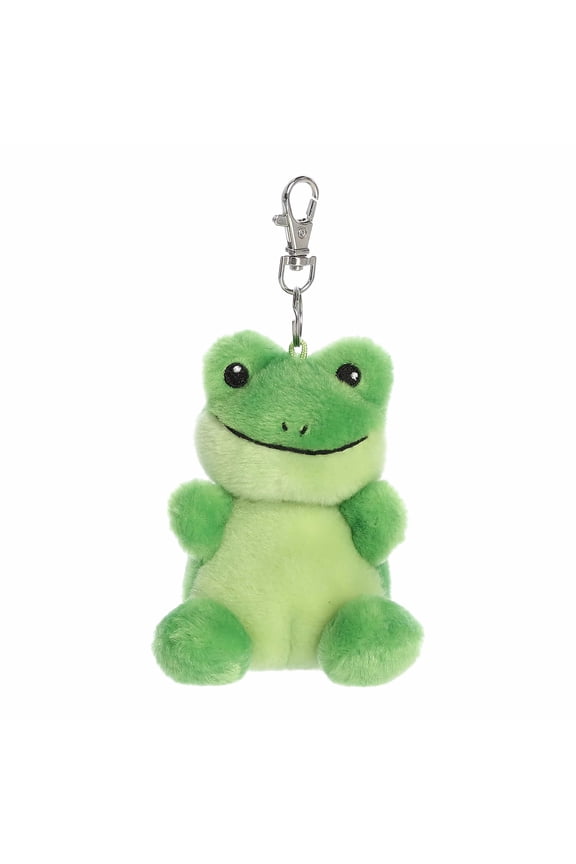 - Mini Green Adorable Clip-On - 4" Ribbits Frog - Palm Pals