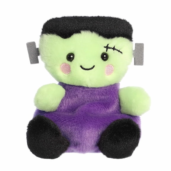 Aurora - Mini Green Spooky Stuffed Animal - 5" Bolts Frankenstein - Palm Pals