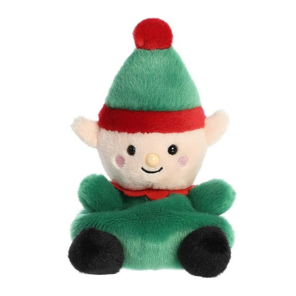 Aurora - Mini Multicolor Palm Pals - 6" Jolly Elf - Festive Stuffed Animal