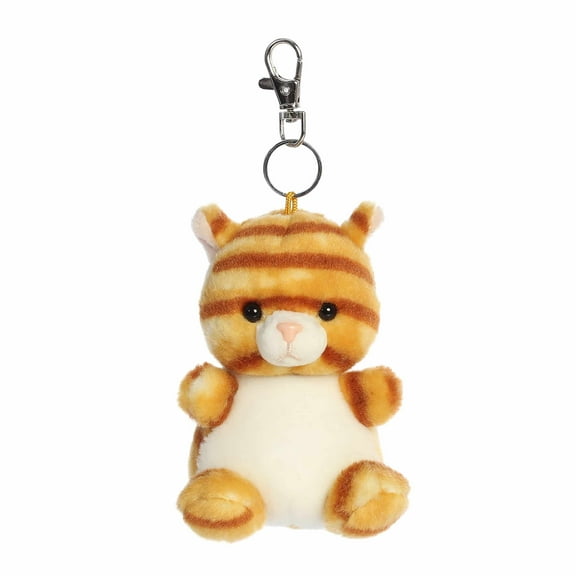 Aurora - Mini Orange Adorable Clip-On - 4" Meow Kitty - Palm Pals