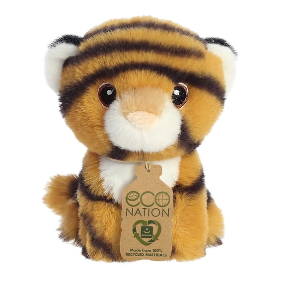 Aurora - Mini Orange Eco Nation - 5" Mini Tiger - Eco-Friendly Stuffed Animal