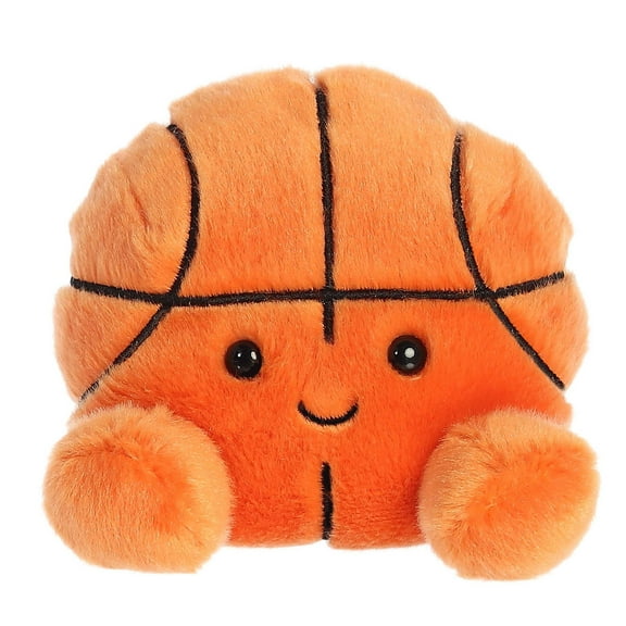 Aurora - Mini Orange Palm Pals - 4" Hoops Basketball - Adorable Stuffed Animal