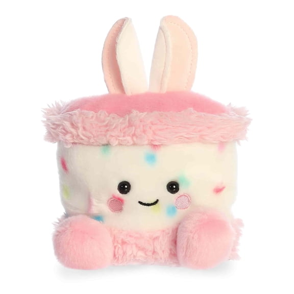 Aurora - Mini Pink Adorable Stuffed Animal - 5.5" Bubbi Bunny Cake - Palm Pals