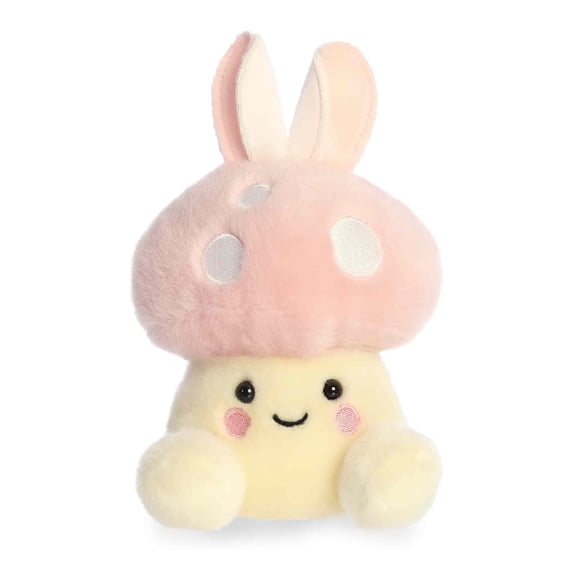 Aurora - Mini Pink Adorable Stuffed Animal - 5" Diana Bunny Mushroom - Palm Pals