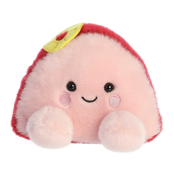 Aurora - Mini Pink Palm Pals - 5" Virginia Ham - Festive Stuffed Animal