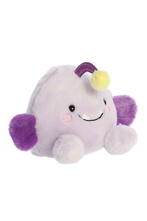 Aurora - Mini Purple Palm Pals - 6.5" Blinky Angler Fish - Adorable Stuffed Animal