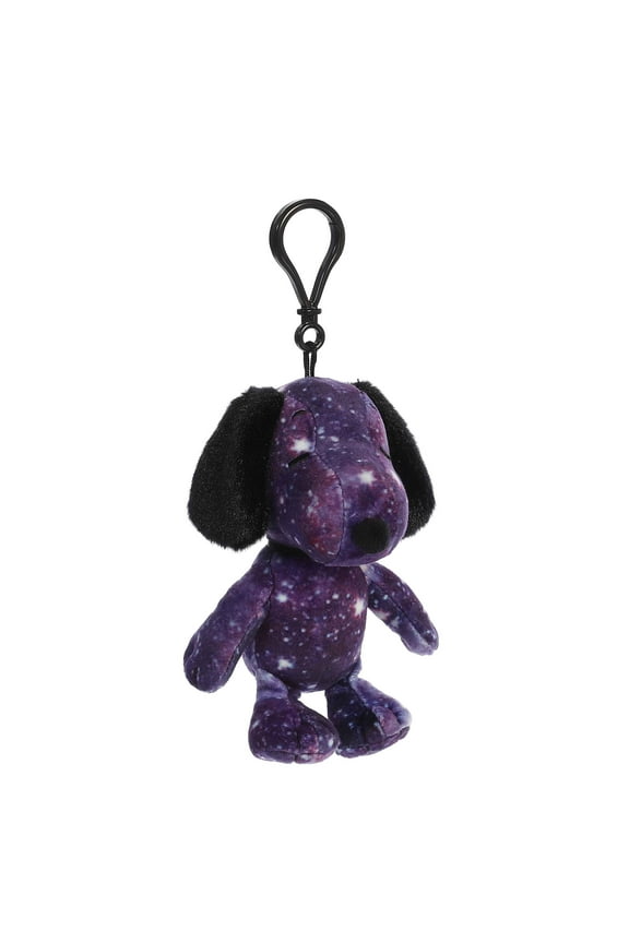 Aurora - Mini Purple Peanuts - 5" Spaced Out Snoopy Clip-On - Adorable Stuffed Animal