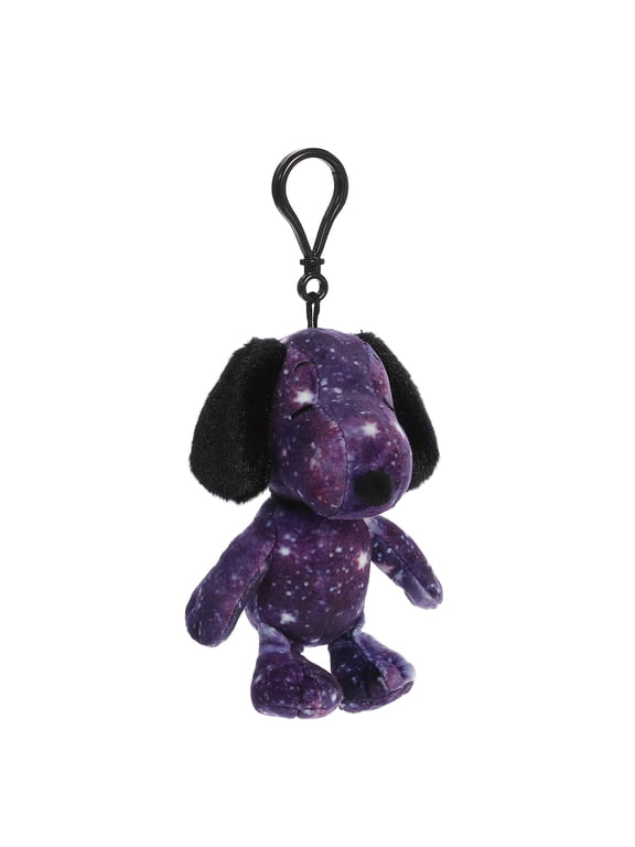 Aurora - Mini Purple Peanuts - 5" Spaced Out Snoopy Clip-On - Adorable Stuffed Animal