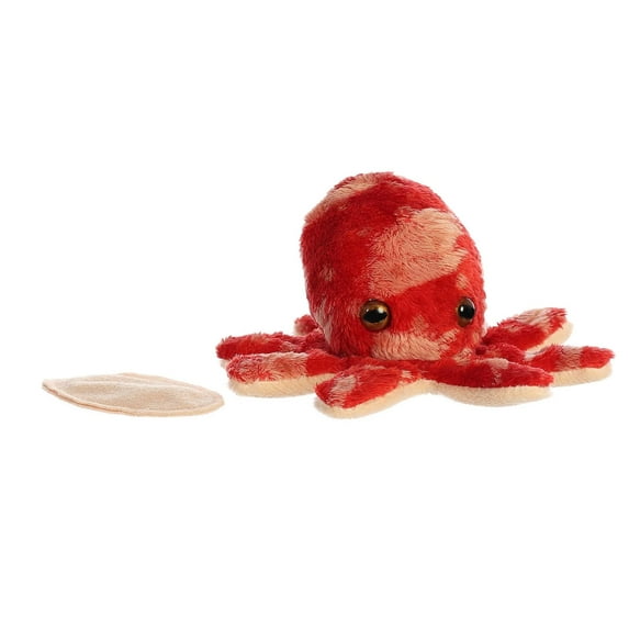 Aurora - Mini Red Shoulderkins - 5" Alex Octopus - Adorable Stuffed Animal