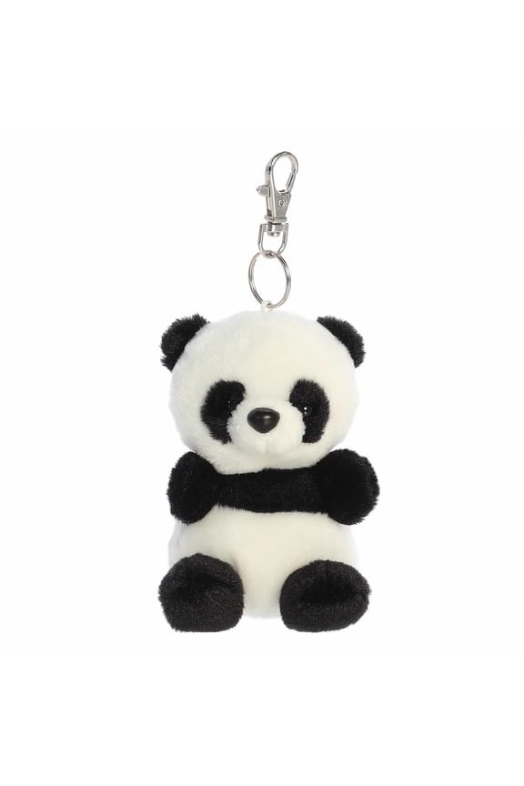 - Mini White Adorable Clip-On - 4" Bamboo Panda - Palm Pals