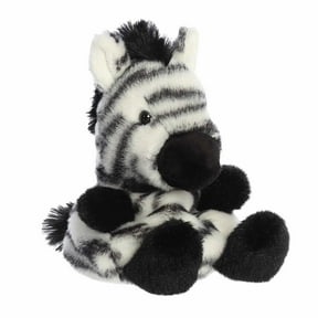 Aurora - Mini White Adorable Stuffed Animal - 5.5" Grvy Zebra - Palm Pals