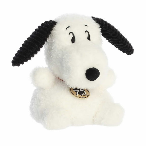 Aurora - Mini White Adorable Stuffed Animal - Palm Pals 5" 75th Anniversary Snoopy - Peanuts