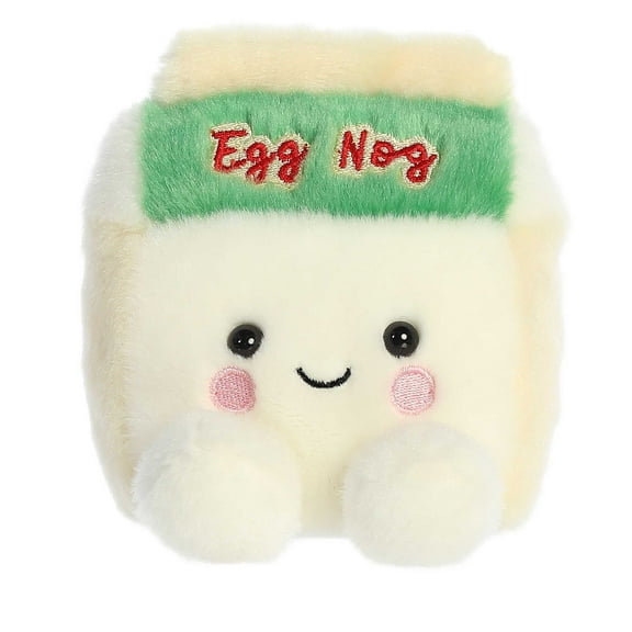 Aurora - Mini White Palm Pals - 4" Emery Eggnog - Festive Stuffed Animal