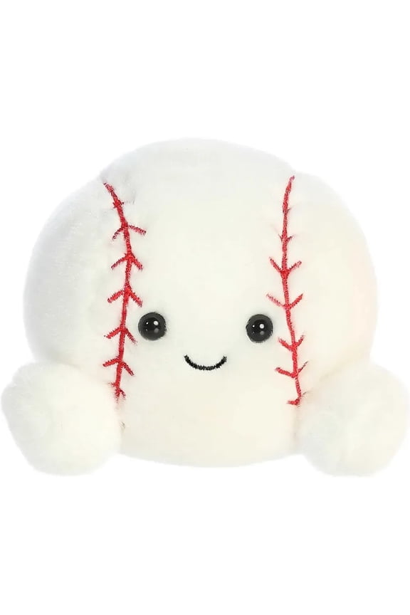 Adorable Palm Pals Slugger Baseball Stuffed Animal - Pocket-Sized Play - Collectable Fun - White 5 Inches