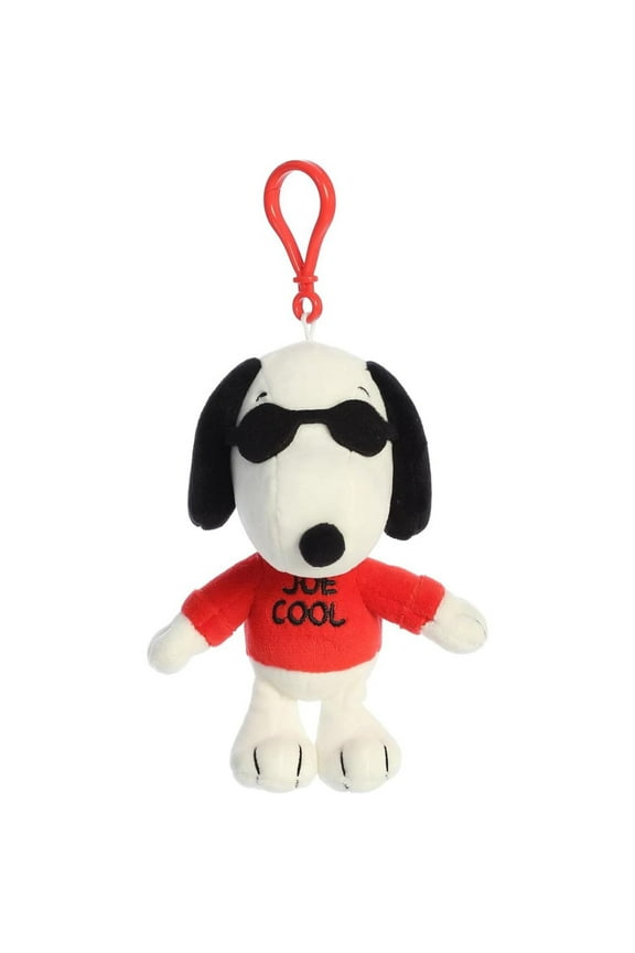 - Mini White Peanuts - 5" Joe Cool Keychain - Adorable Stuffed Animal