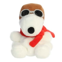 Aurora - Mini White Peanuts - Palm Pals 5" Flying Ace - Timeless Stuffed Animal