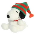 thumbnail image 1 of Aurora - Mini White Peanuts - Palm Pals 5" Snoopy Beanie - Festive Stuffed Animal, 1 of 4