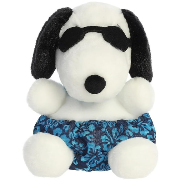 Aurora - Mini White Peanuts - Palm Pals 5" Surfer Snoopy - Adorable Stuffed Animal