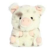Aurora - Mini White Rolly Pet - 6 Periwinkle Pig - Playful Stuffed Animal