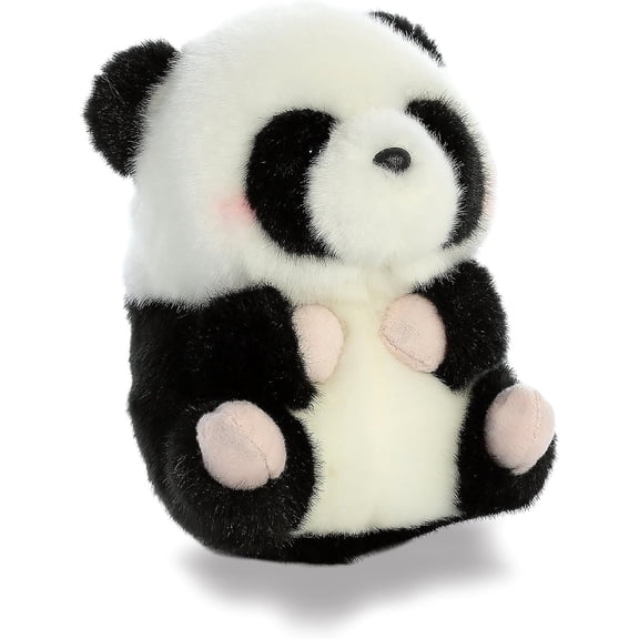 Aurora - Mini White Rolly Pet - 4" Precious Panda - Playful Stuffed Animal