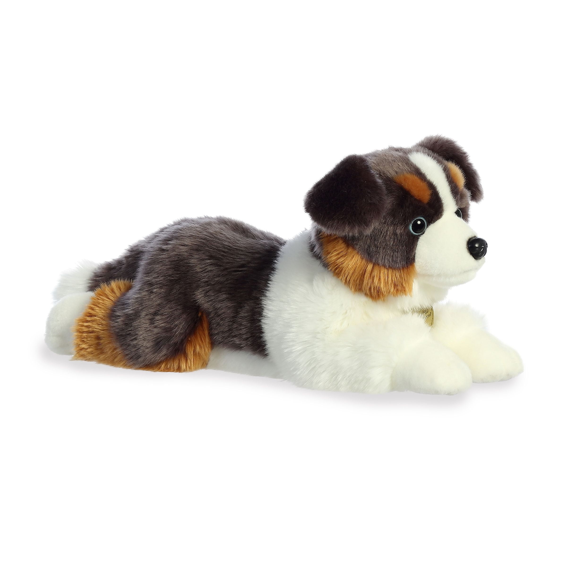 Aurora Large Brown Miyoni 15.5 Australian Shepherd Realistic Stuffed Animal Walmart