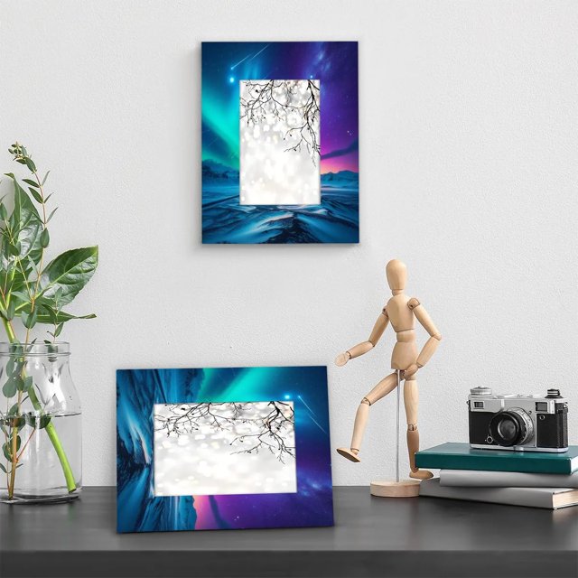 Aurora Nature Landscape 8X10 Picture Frame Alaska North Aurora Photo