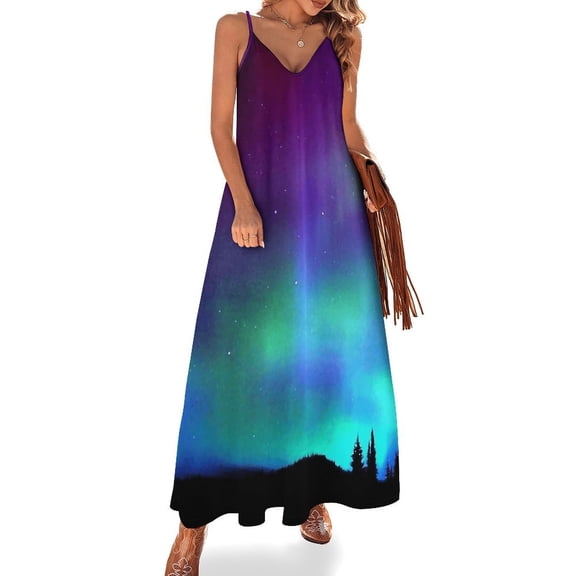 Aurora Night Sleeveless Dress Loose Women's Dress Dresses Luxury Evening Dresses